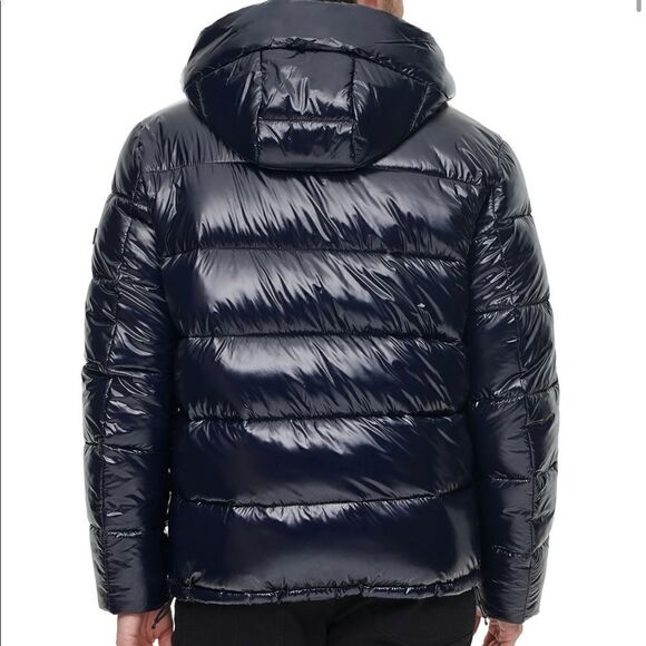 Calvin Klein Men’s Shine Puffer Hooded Jacket - Picture 3 of 15